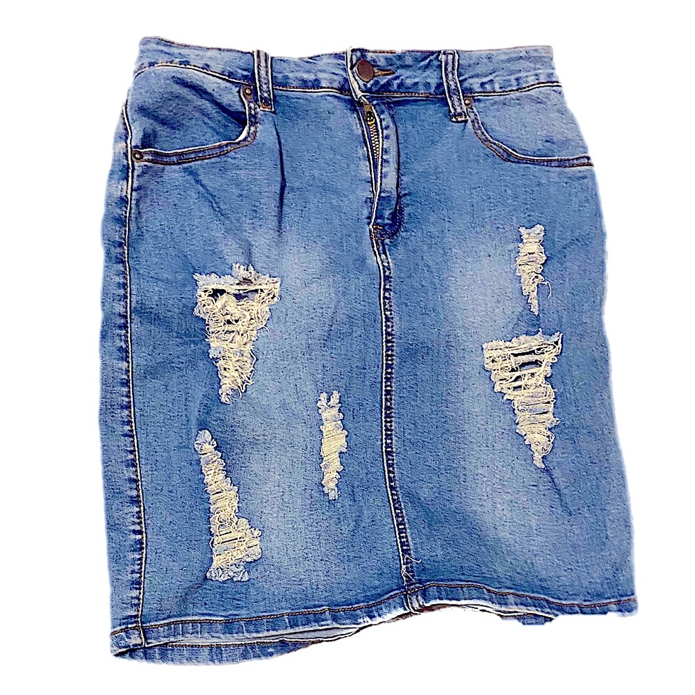 jean skirt